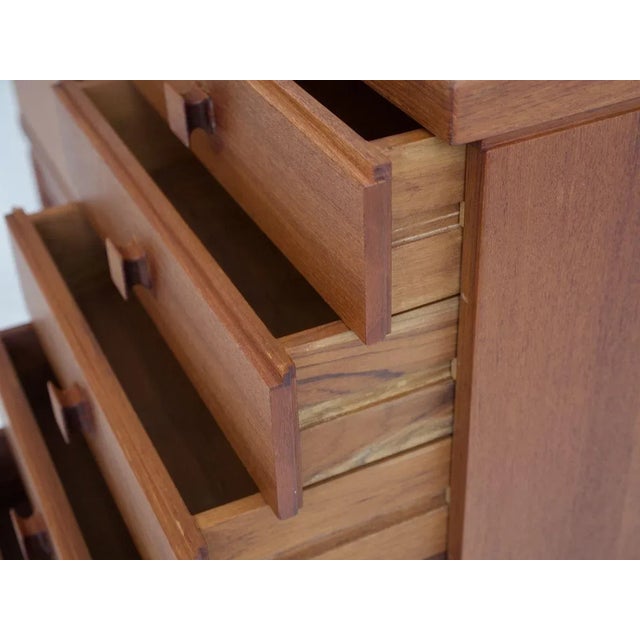 Brown Teak & Brass Sideboard from La Permanente Mobili Cantù, 1960s For Sale - Image 8 of 14