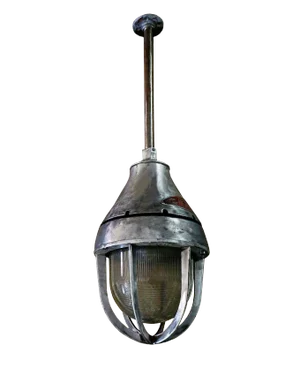 Ceiling Light Fixture - Vintage Industrial Steel
