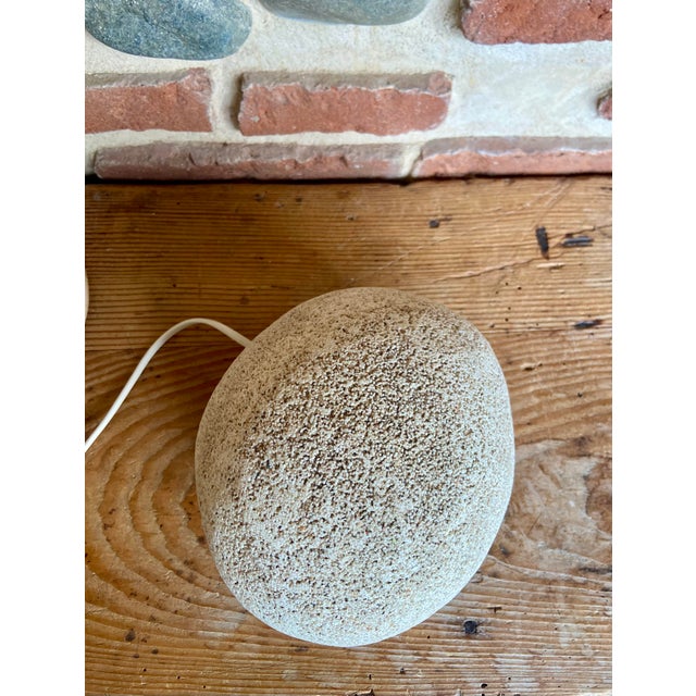 1970s French Organic Ceramic Rock Table Lamp by Dora Cazenave, 1970s For Sale - Image 5 of 7