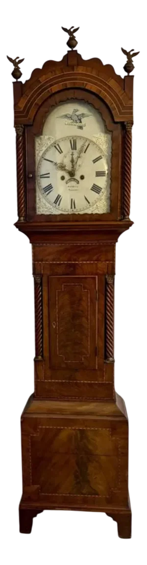 19th Century Mahogany 8 Day Longcase Clock, 1820s