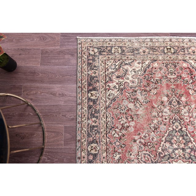 Vintage Rug in Wool, 1960s For Sale - Image 10 of 12