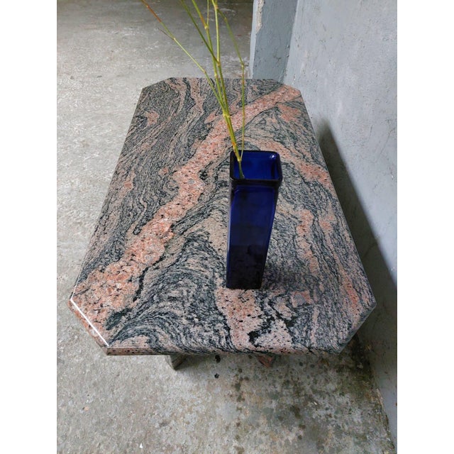 Mid-Century Modern Granite Coffee Table, 1980s For Sale - Image 3 of 18