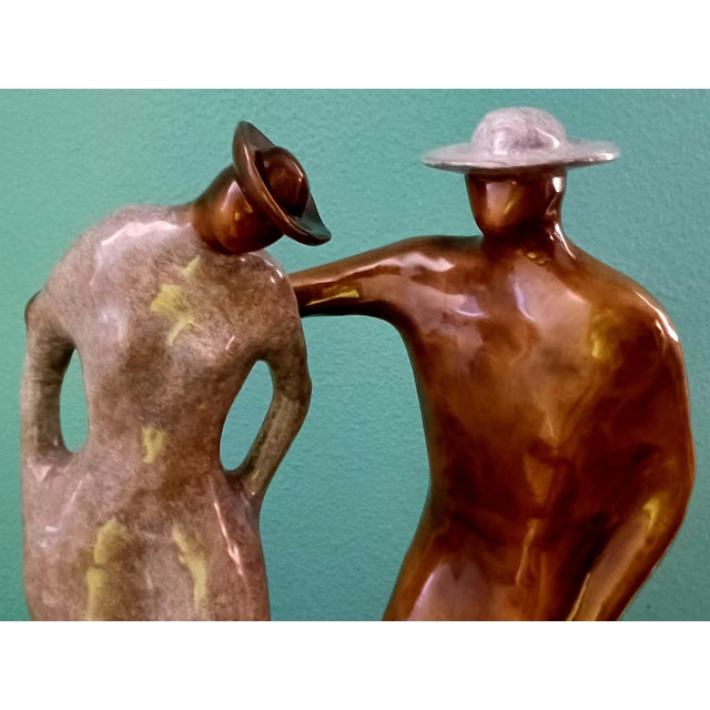 An exquisite and rare 2003 original bronze sculpture titled "Empathy" by the internationally acclaimed, Colombian-born...