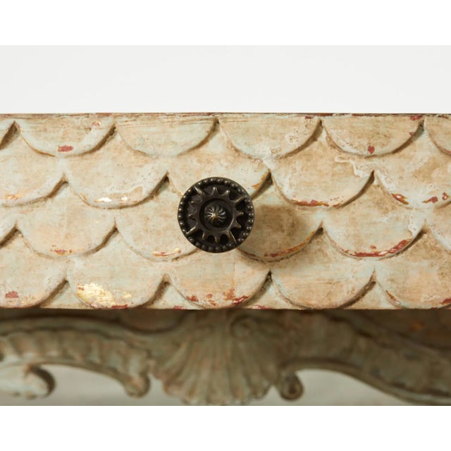 Hendrix Allardyce Rococo Style Lacquered Library Table Desk For Sale - Image 9 of 12
