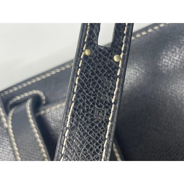Navy Blue Hermès Kelly Depeche Black Epsom38cm For Sale - Image 8 of 12