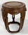 Mid 20th Century Vintage Asian Carved Wood Garden Stool For Sale - Image 5 of 11