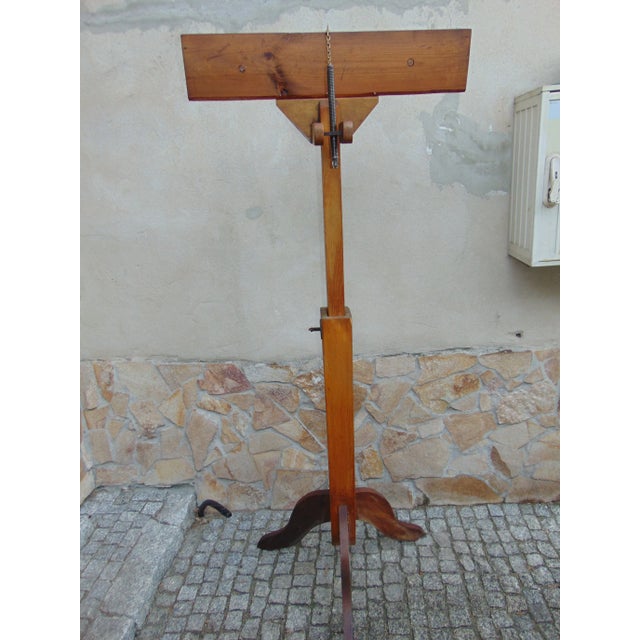 Wood Wooden Stand Or Hanger, 1950s For Sale - Image 7 of 14