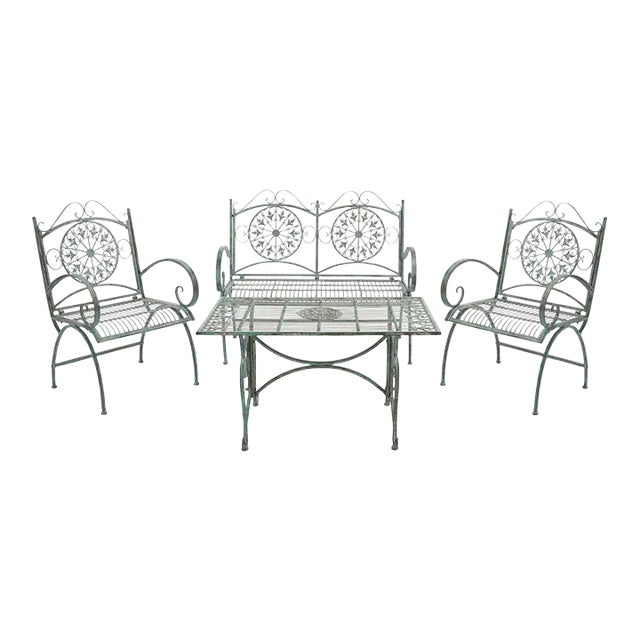 Sophie 4 Piece Set - Antique Dark Green For Sale