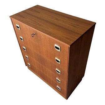 Mid-Century Modern Swedish Teak Chest of Drawers For Sale