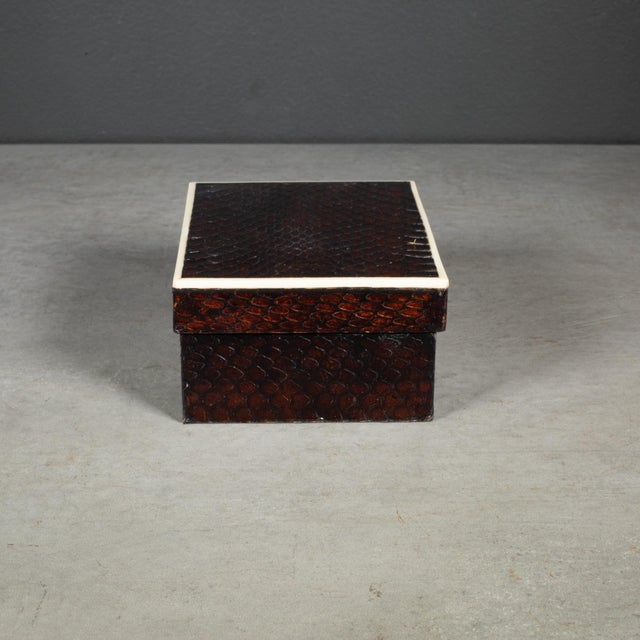 R & Y Augousti R & Y Augousti Snake Skin Decorative Box For Sale - Image 4 of 8