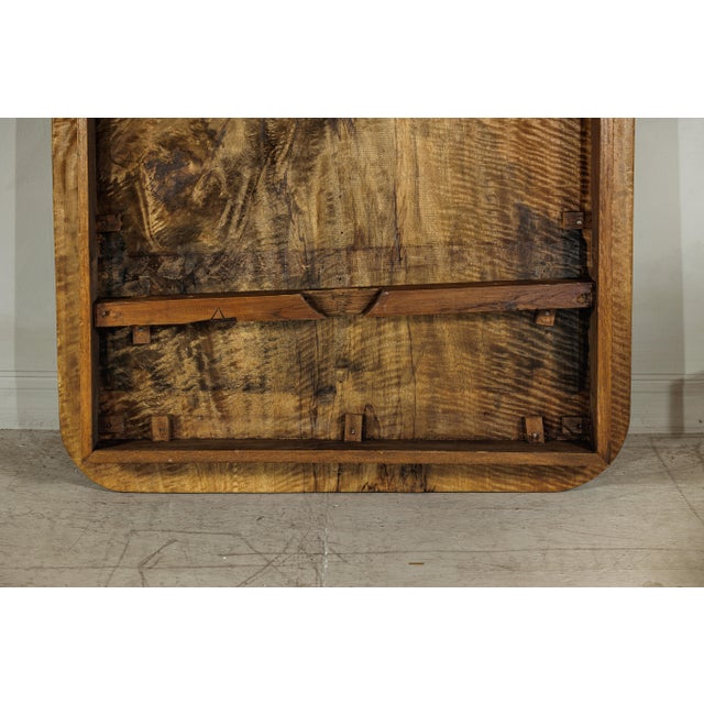 Late 20th Century Large Custom Mango Wood Table Top with Striking Grain Pattern For Sale - Image 13 of 18