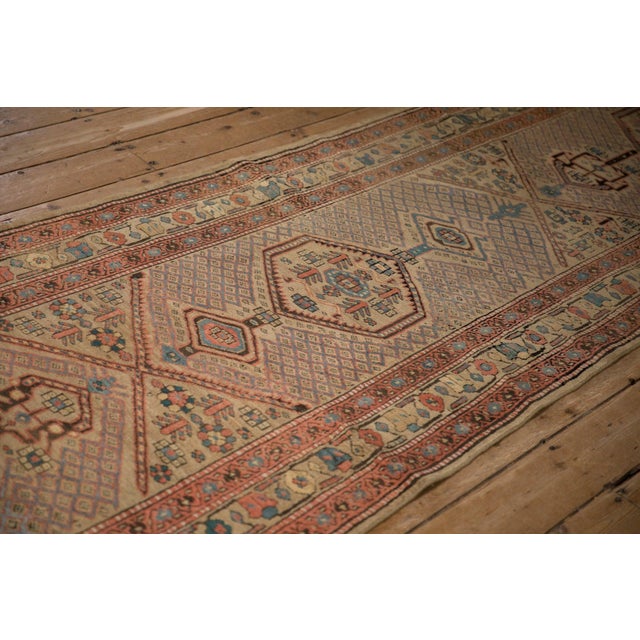 Shabby Chic Antique Northwest Persian Rug Runner - 3'3" x 13'6" For Sale - Image 3 of 10