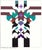 1990s Totem Paintings by Mike Bathum - Set of Four For Sale - Image 5 of 7