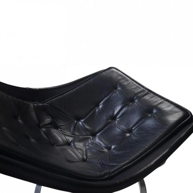 Jetson Chair in Black Leather by Bruno Mathsson, 2006 For Sale - Image 11 of 16