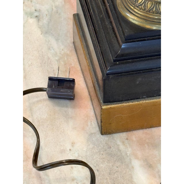 1920s Gilded Bronze and Marble Lamps - a Pair For Sale - Image 10 of 14