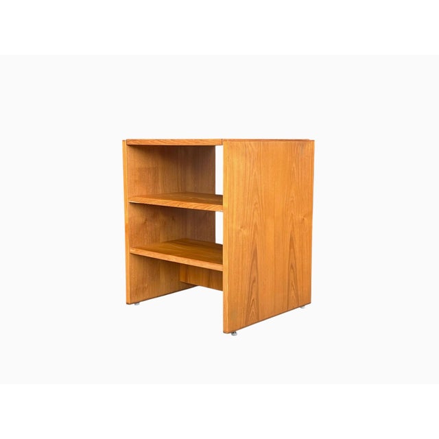 1970s Modern Danish Teak Side Table With Open Shelving For Sale - Image 10 of 10