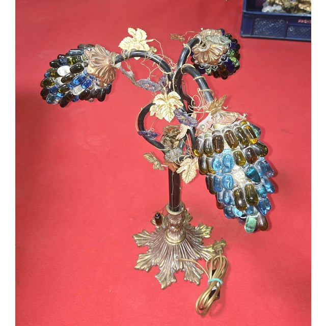 Glass Bunches Table Lamp, 1970s For Sale - Image 4 of 6