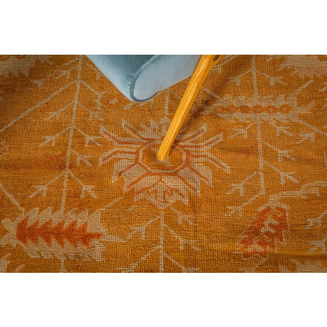 Turkish 1930s Turkish Oushak Rug, For Sale - Image 3 of 10