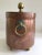 Arts & Crafts 1920s Hammered Copper Ice Bucket With Brass Feet, Handles, and Knob For Sale - Image 3 of 8