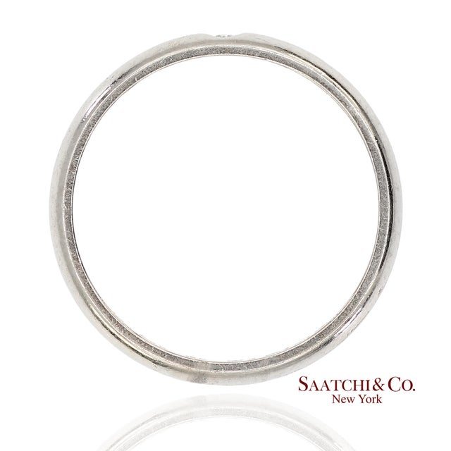 Cartier Platinum 950 Natural Diamond Wedding/Engagement Band Ring, Size 5 For Sale In New York - Image 6 of 11