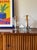 Space age set of 2 of Murano blown glass lamps, Toni Zuccheri, Mazzega, Murano Italy 1970s H 26 cm / 19×15 cm Conditions:...