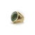 Metal 1990s 14k Gold Vintage Prehnite Cabochon Ring, Size 7.25 For Sale - Image 7 of 11
