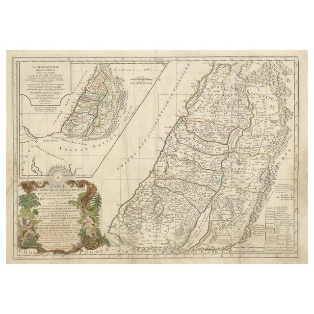 Map of the Twelve Tribes of Israel, 1798 For Sale - Image 9 of 9