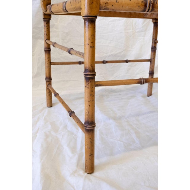 Vintage Chair with Vienna Straw Seat in Faux Bamboo, 1970s For Sale - Image 6 of 9