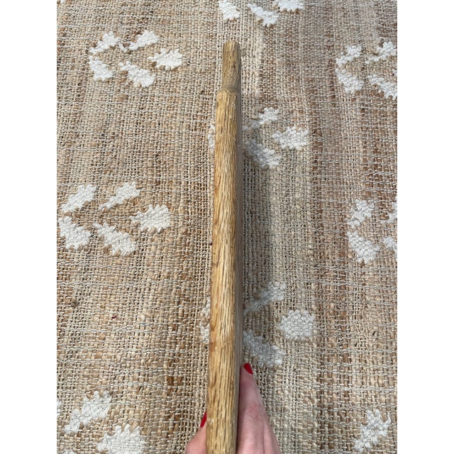 1980s Vintage Rustic Wooden Cutting Bread Board Weathered Grain For Sale - Image 5 of 7