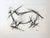 Abstract equestrian drawing, expressive charcoal, capturing the movement and spirit of the horse. The piece balances...