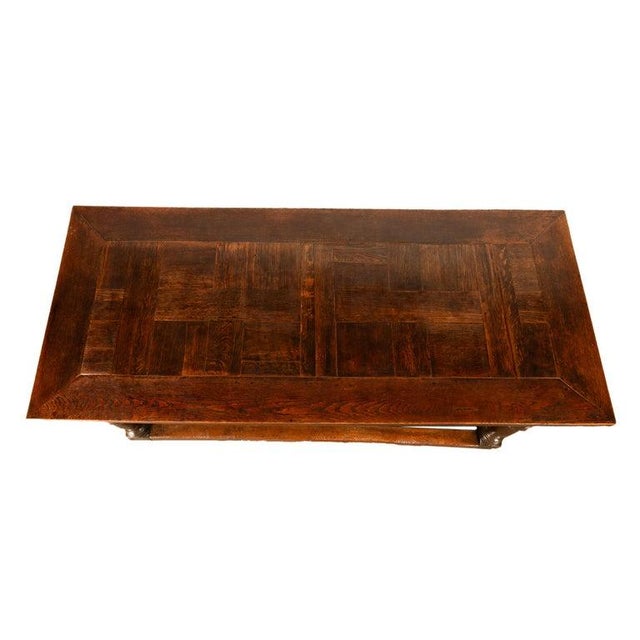 Antique 18th Century French Oak Country Parquetry Refectory Dining Table 1680 For Sale In Portland, OR - Image 6 of 13
