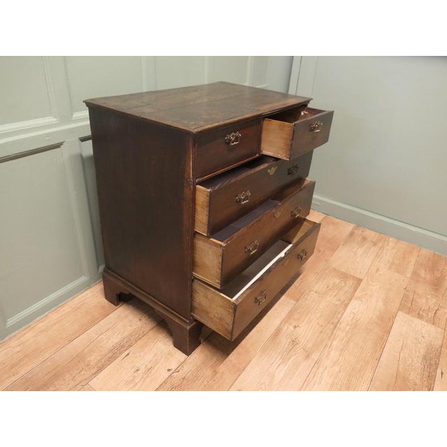 18th Century Georgian Oak Chest of Drawers For Sale - Image 3 of 8