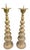 Late 20th Century Vintage 20” Brass Turned Baluster Candlesticks, a Pair For Sale - Image 5 of 12