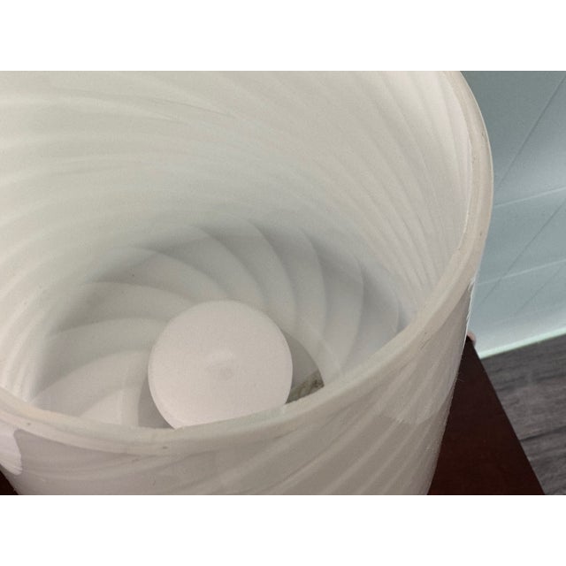 Vintage Italian Lamps with Murano Glass Lampshades, 1970s, Set of 2 For Sale - Image 10 of 13