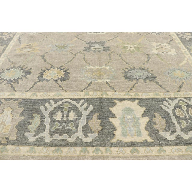 Turkish Oushak Rug - 10'07 X 14'01 For Sale - Image 4 of 10