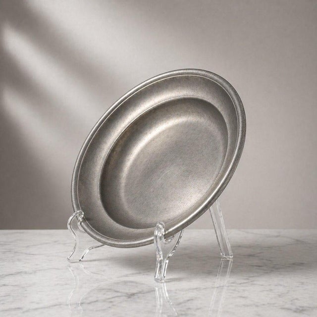 Vintage Pewter Centerpiece Bowl from Schreuder & Olsson, Sweden, 1970s For Sale - Image 4 of 9