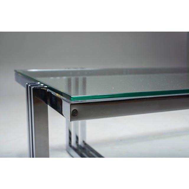 Vintage Coffee Table in Chrome and Glass, 1960s For Sale - Image 14 of 16