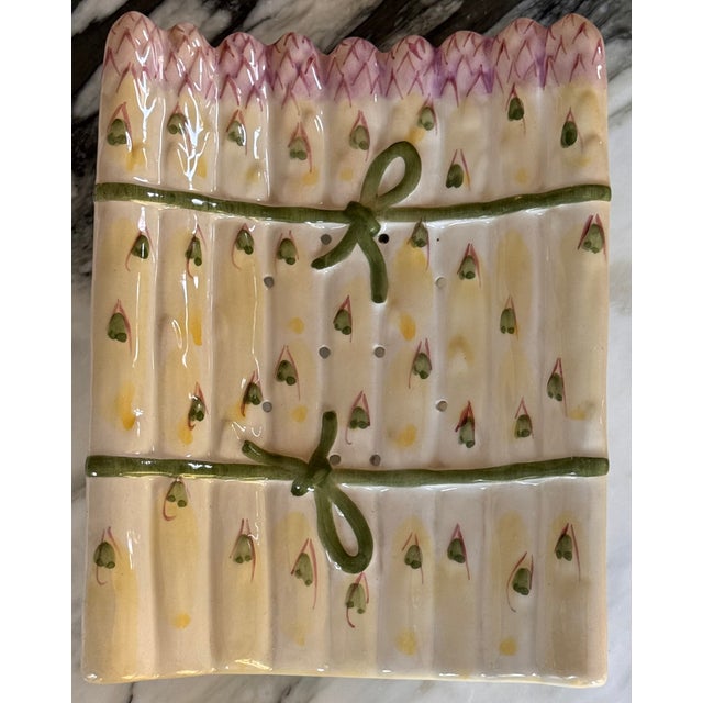 Late 20th Century Made in Portugal Asparagus Dish For Sale - Image 5 of 11
