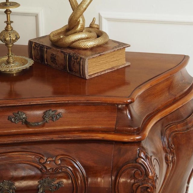 Baroque Chest of Drawers in Walnut, 1900 For Sale - Image 17 of 17