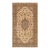 1940s Traditional Ivory Field Floral Vintage Tabriz Silk Highlights Carpet Rug For Sale