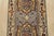 Heriz Runner 2’6” X 9’9” Blue Wool Tribal Hand-Knotted Oriental Carpet For Sale - Image 4 of 12