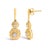Embrace the subtle sophistication of these exquisite earrings, meticulously crafted from sterling silver adorned with a...