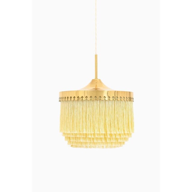 Ceiling lamp in brass, silk fringes by hans-agne jakobsson, 1965 additional information: material: brass, silk fringes...