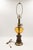 Mid-Century Modern 1950s Hollywood Regency Style Amber Glass Lamp For Sale - Image 3 of 5