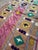 Pink Pink Cotton Suzani Prayer Niche Wall Hanging For Sale - Image 8 of 9