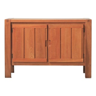 Vintage Two-Door Elm Sideboard, France, 1980 For Sale