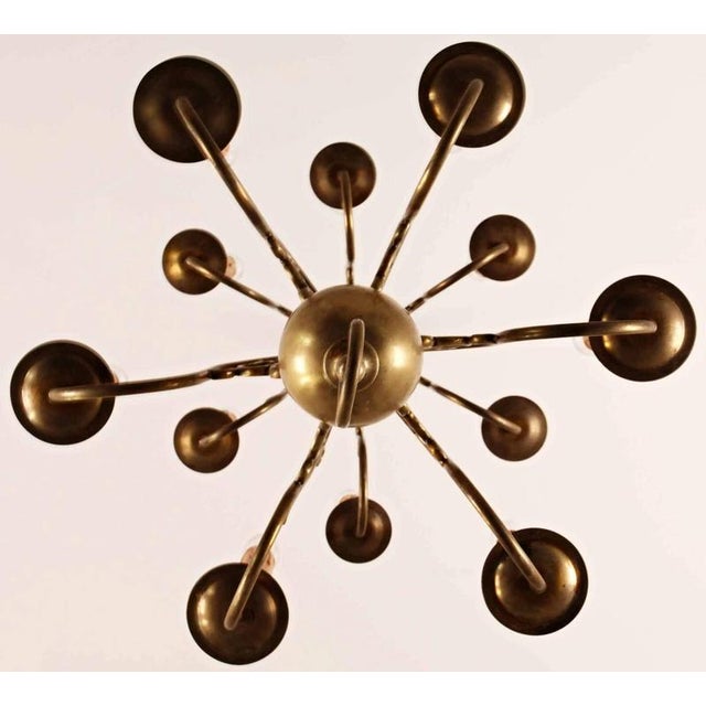 2000 - 2009 Dutch Bronze 2-Tier Chandelier For Sale - Image 5 of 7