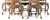 19th Century High-Backed Chairs, Set of 5 For Sale - Image 6 of 8