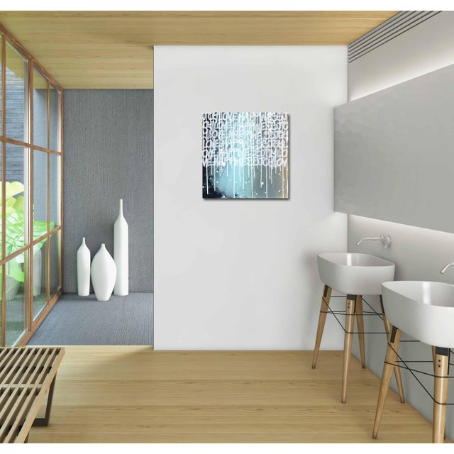 Los Angeles artist Amber Goldhammer paints dramatic abstract compositions in acrylic on canvas featuring energetic...