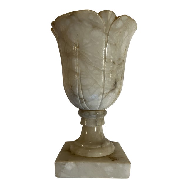 1940s Carved Carera Marble Urn Vase Chairish